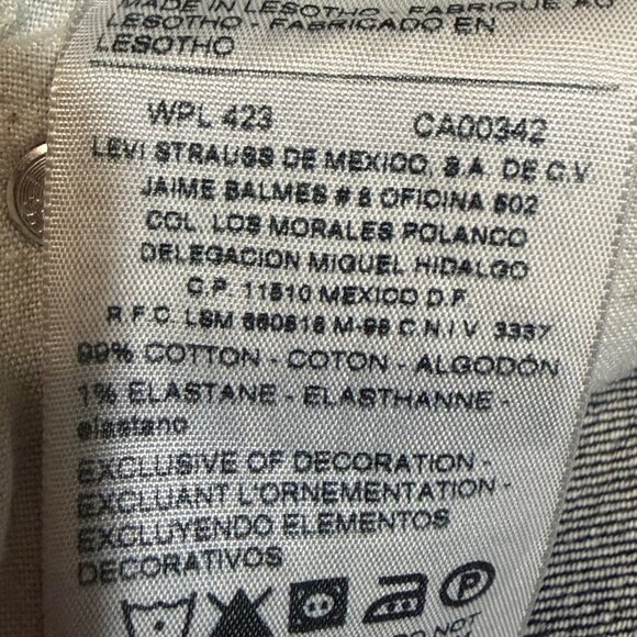 Signature Levi Strauss & Co Mens Straight Fit Jeans Size 32x29 Hemmed Blue Denim - Picture 9 of 9